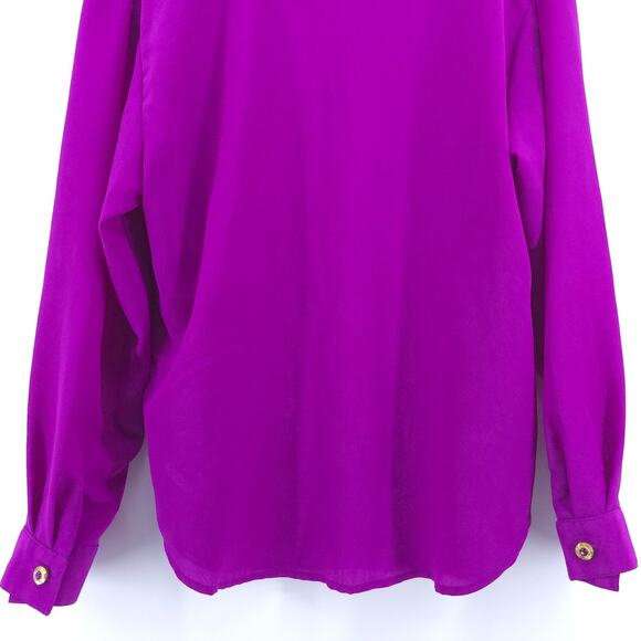 Vintage G.W Division of Graff Western Jeweled Button Down Studded Boho Blouse M - Picture 13 of 13